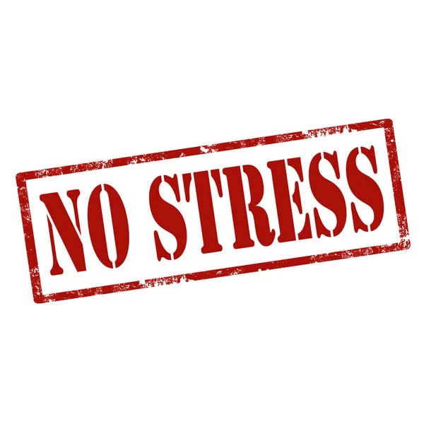 Kein Stress-Stempel — Stockvektor