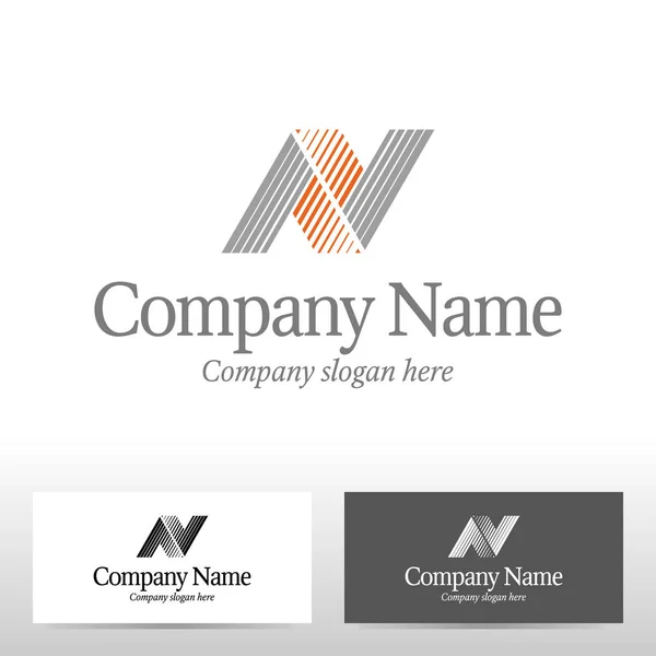 Design de logotipo abstrato. Carta N — Vetor de Stock