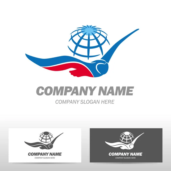 Design de logotipo de negócios com coruja. Ilustração vetorial — Vetor de Stock