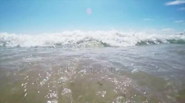 Deniz, dalgalar, bir plaj