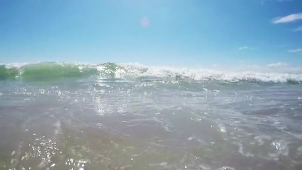 Morze, fale, plaża — Wideo stockowe