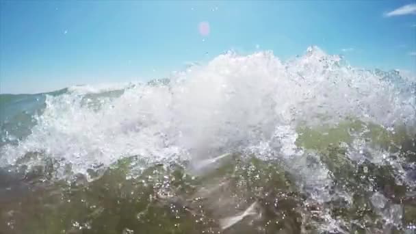 Море, Волны, Пляж — стоковое видео