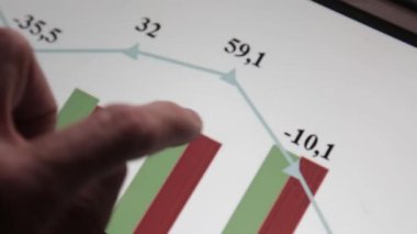 Tablet Pc, dokunmatik yüzey ile çalışma iş adamı