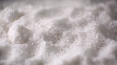 Tuz tahıl kristalleri. Deniz tuzu yakın çekim