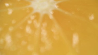 Kesilmiş limon makro. Limon dilimleri