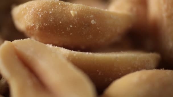 Roasted Groundnut Snack Food. Roast Peanuts Seed — Stock Video