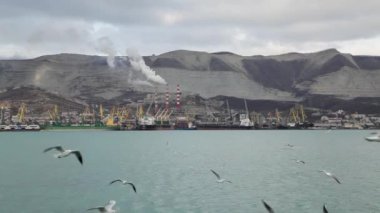Kargo Limanı. Karadeniz. Novorossiysk Rusya