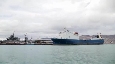 Kargo Limanı. Karadeniz. Novorossiysk Rusya