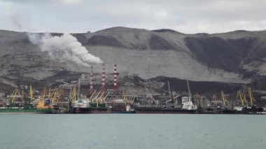 Kargo Limanı. Karadeniz. Novorossiysk Rusya