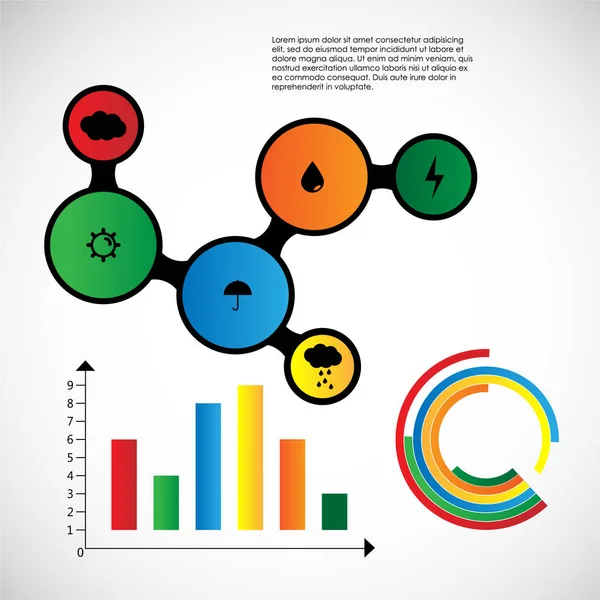 Infographic arka plan. Soyut resim. İş Modern tasarım. Vektör