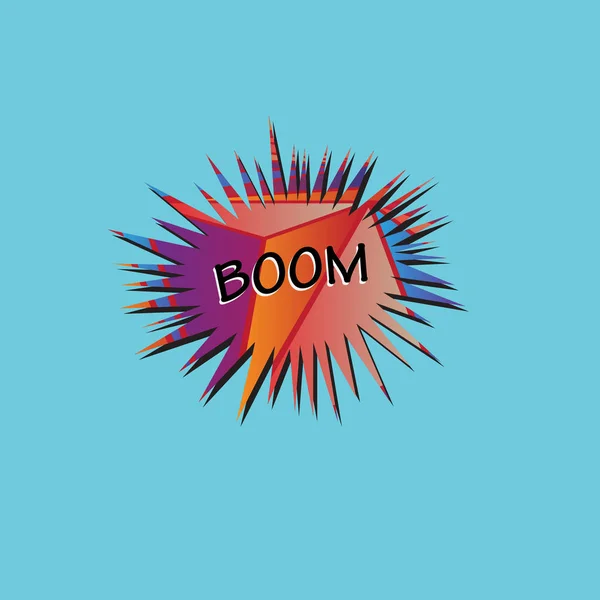 Doku etiket tasarlamak. Pop Art vektör çizim. 