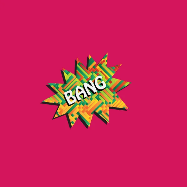 Doku etiket tasarlamak. Pop Art vektör çizim. 