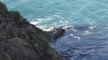 Taş taş deniz kenarı. 