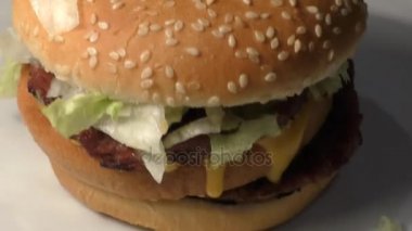 Fast food. Duble burger.
