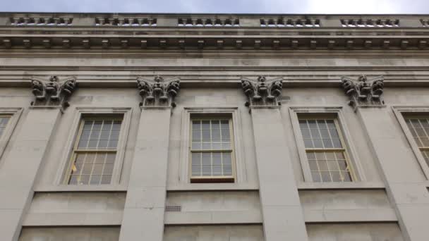 Windows of an ancient building. — Stock Video