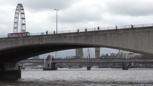 Ponti e simboli di Londra . — Video Stock