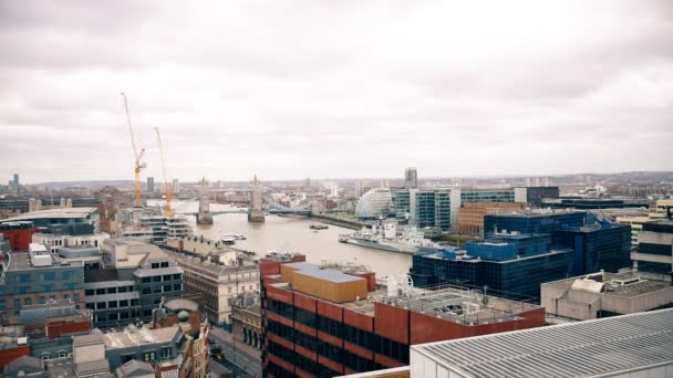 Vista de la parte central de Londres . — Vídeos de Stock