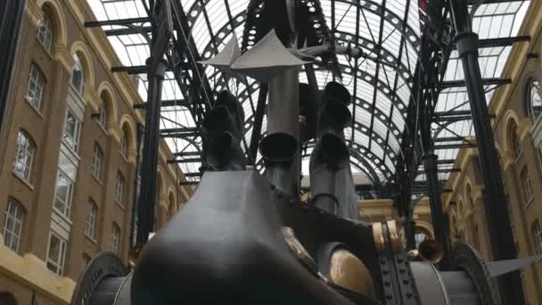 Arte. O mastro de um navio de ferro . — Vídeo de Stock