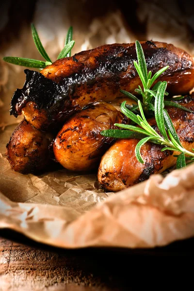 Grilled Pork Sausages — Stock Photo, Image