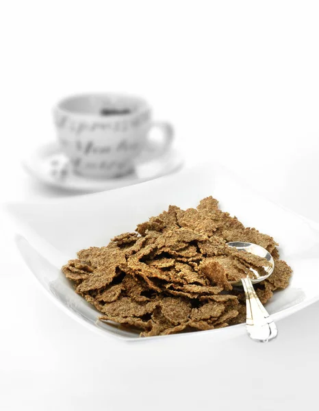 Biologische Bran Flakes — Stockfoto