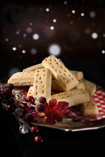 Festlich schottisches Kurzbrot — Stockfoto