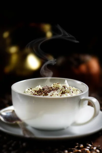 Kávé krémes Cappuccino — Stock Fotó