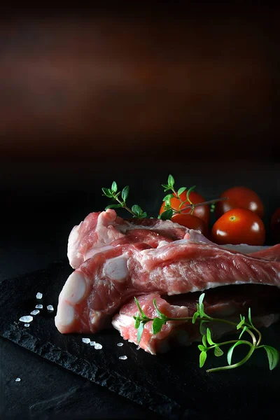 Uncooked Pork Ribs — Stock Photo, Image