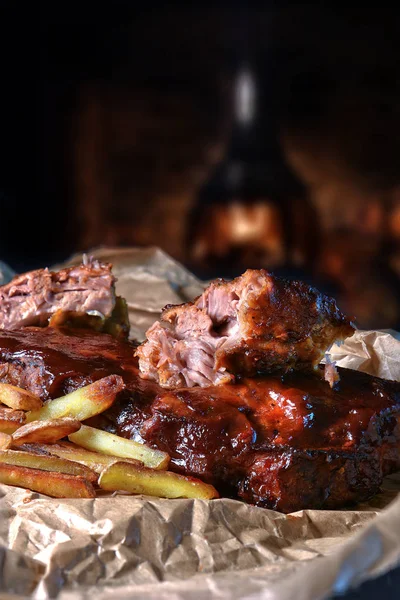 Costillas de cerdo BBQ II —  Fotos de Stock