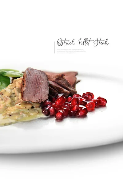 Ostrich Fillet Steak II — Stock Photo, Image