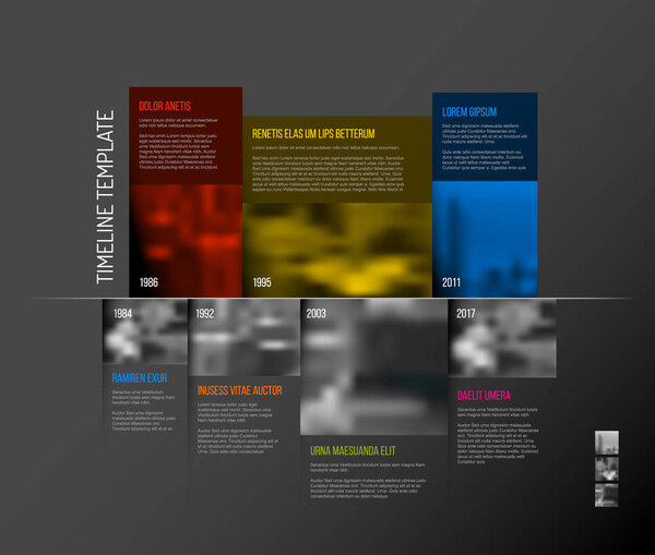 emplate with big rectangle photo placeholders 