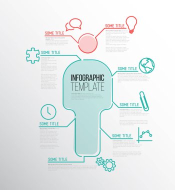 Infographic rapor şablonu - şekil