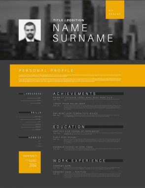 minimalist cv / şablon devam 