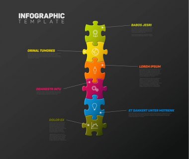 Bulmaca Infographic rapor şablonu