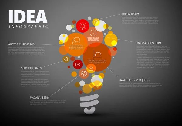 Idea Infographic template — Stock Vector