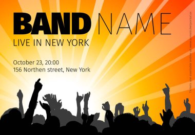 Konser poster şablonu