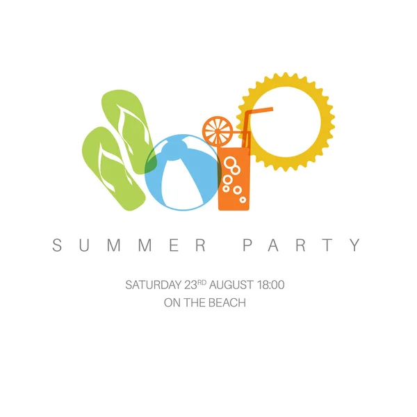 Концепция летних вечеринок — стоковый вектор
