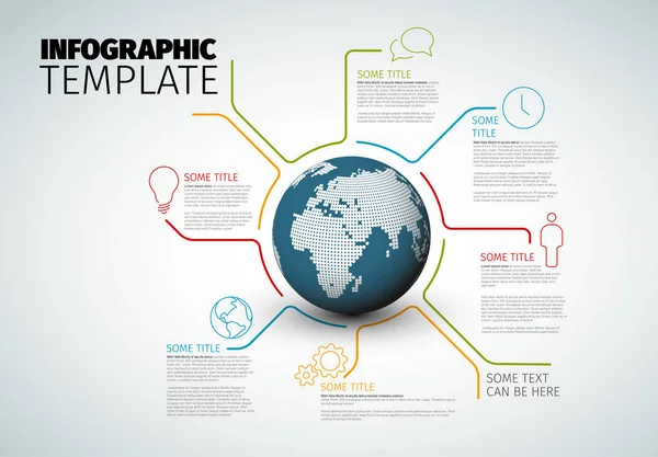 Infographic rapor şablonu — Stok Vektör