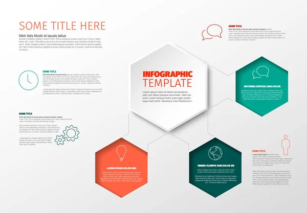 Plantilla de informe infográfico — Archivo Imágenes Vectoriales