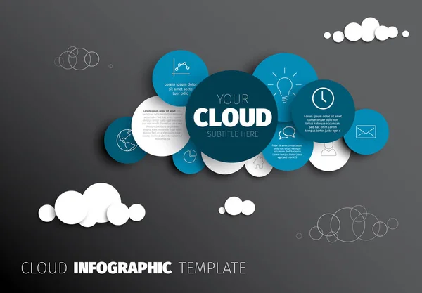 Infographic report template — Stock Vector