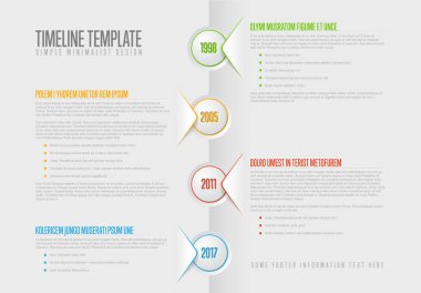  Infographic zaman çizelgesi raporu şablonu