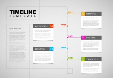  Infographic zaman çizelgesi raporu şablonu
