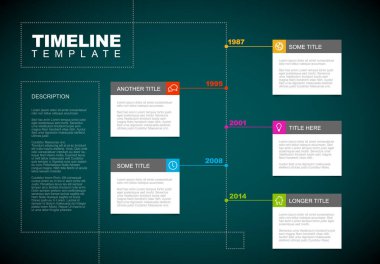  Infographic zaman çizelgesi raporu şablonu