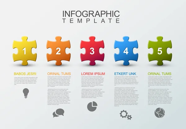 Infographic report template — Stock Vector