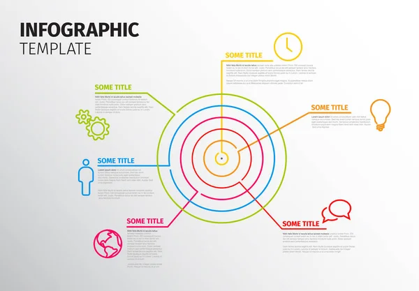 Infographic rapportmall — Stock vektor