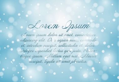 Flyer şablonu düşen kar etkisi ile