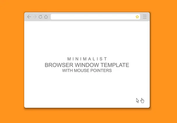 Modelo de janela do navegador web —  Vetores de Stock