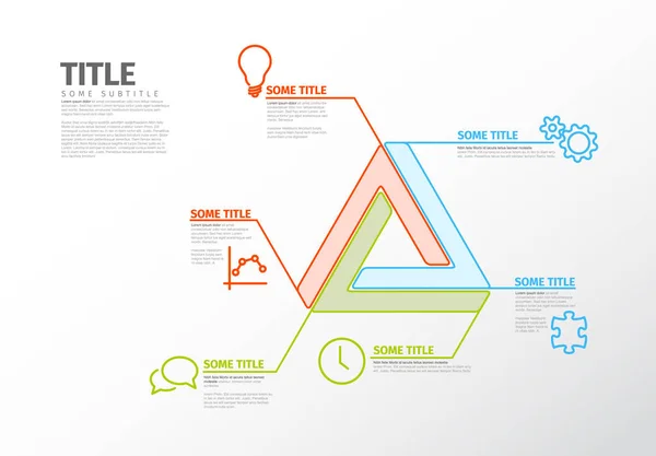 Plantilla de informe infográfico — Vector de stock