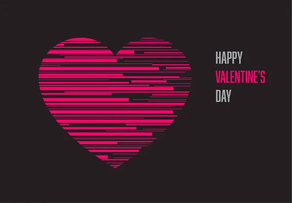 Tarjeta de San Valentín minimalista — Vector de stock