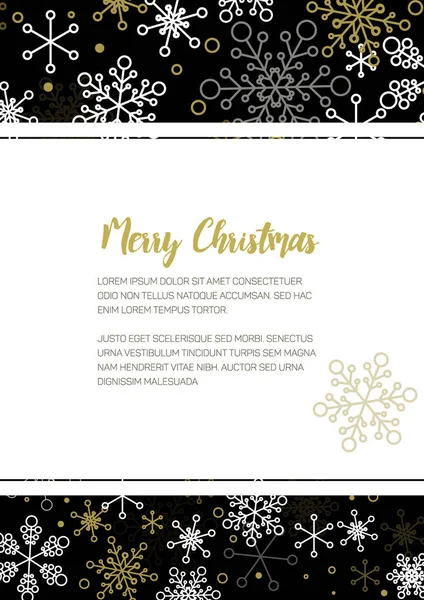 Minimalist Christmas flyer — Stock Vector