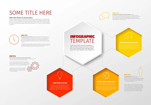 Vorlage für die Infografik — Stockvektor